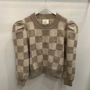 Size small Loeffler Randall puff sleeve sweater